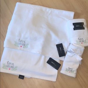 Brand New Cotton Bath Towels Set (6 Total Towels)